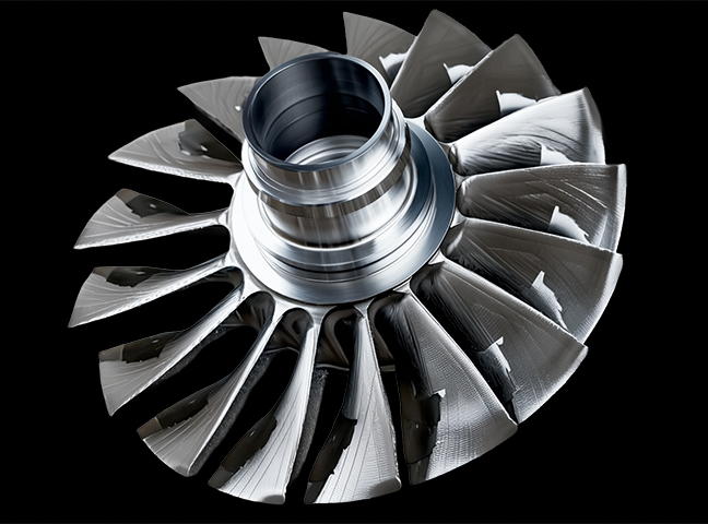 Fan / booster blisk for aero-derivative gas turbine