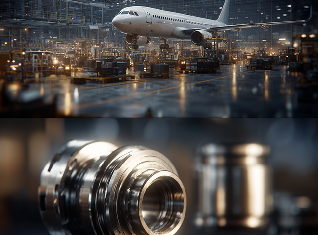 Turbine engine vane and ring components