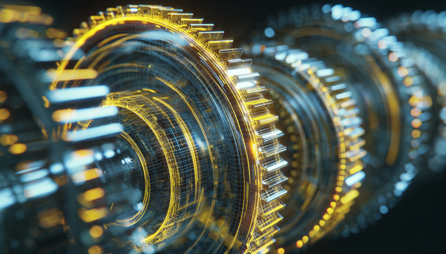 Assembly of turbine and compressor modules